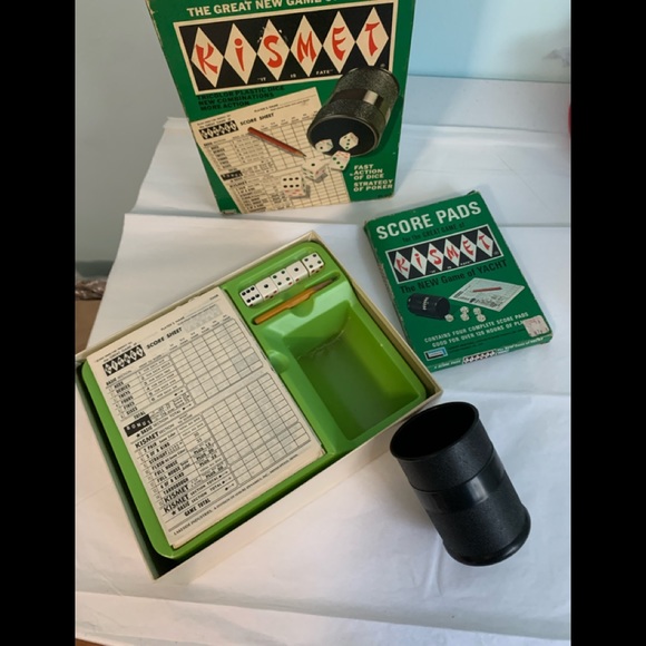 Games Vintage Kismet Game Yahtzee With Extra Score Sheets Poshmark